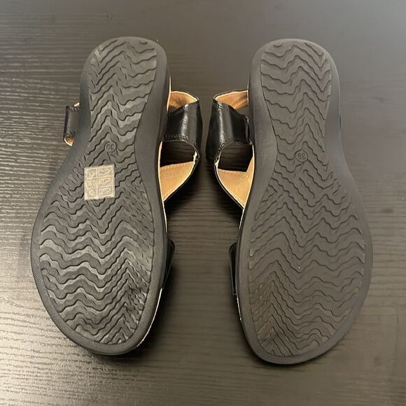 Women's Vianys Black Adjustable Sandals - Size 39 - US Size 8 - Picture 8 of 9